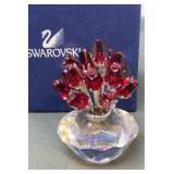 Swarovski Crystal Basket of Roses 3"