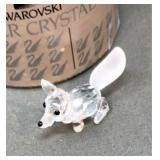 Swarovski Crystal Mini Running Fox 2" long