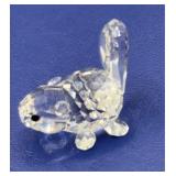 Swarovski Silver Crystal Baby Running Beaver 7616