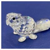 Swarovski Crystal Baby Beaver Sitting  Figurine