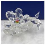 Swarovski Crystal Iris Arc With Hummingbird