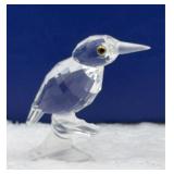Swarovski Crystal Figurine, Kingfisher on Branch,