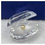 Swarovski Crystal Oyster Clam w/ Pearl -reglued