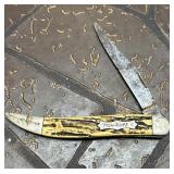 Vintage Fish Knife Hook Remover Folding Pocket