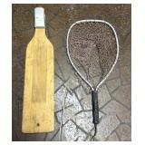 Vintage Fishing Net & Filet Board Angler Gear