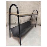 Mid Century Modern Metal Magazine Or Plant Stand