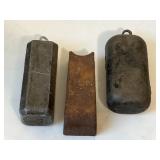 Antique Cast Metal Clock Weights