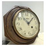 Antique New Haven Schoolhouse Octagon Clock