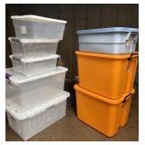 Storage Totes Plastic Bins With Lids