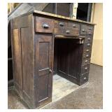 Antique Watchmaker Bench Jeweler's Desk Wood