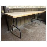 Wood Top Folding Table