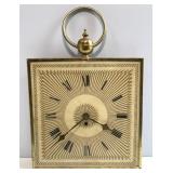 MCM Starburst Brass Loop Wall Clock