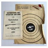 Detroit Police 1938 Shooting Target w/ Ribbon