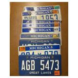 Michigan License Plate Collection