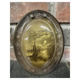Antique Royal Vistas Ware Plaque Ridgeways Pottery