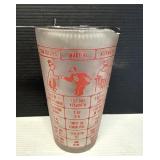 Vintage Bar Mixing Glass With Strainer