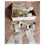 Vintage NOS Art Deco Small 3/4 in. Brass Letters