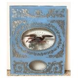 Clock Glass Reverse Painted Door Panel US Eagle