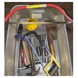 Mixed Hand Tools & Large Pipe Wrench