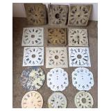 Clock Dial Face Plates Metal Wood Vintage Parts