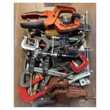 Assorted C-Clamps & Clamping Tools