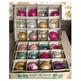 Vintage Glass Christmas Bulbs In Vintage Boxes