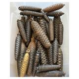 Cuckoo Clock Weights Cast Metal Pinecone