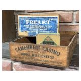 Vintage Crates Camembert Casino Freart Camphor Tin