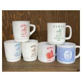 NAWCC Convention Milk Glass Collectors Mugs