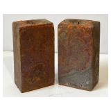 Antique Cast Iron 8-Day Clock Weights