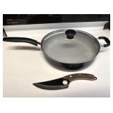 Huusk Knife & T-Fal Skillet With Lid