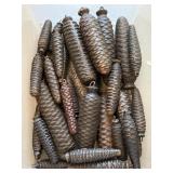 Cuckoo Clock Weights Pinecone Cast Metal