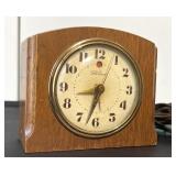 Telechron MCM Wood Electric Alarm Clock