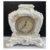 New Haven Miniature Porcelain Mantle Clock