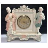 Lux Victorian Style Porcelain Wind Up Alarm Clock