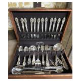 Rogers Bros. Silverplate Flatware In Wood Box