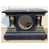 Antique Black Wood Clock For Repair Case