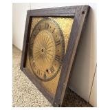 Antique Eli Terry 1816 Signed Brass Clock Dial