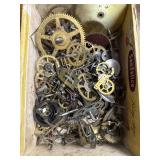 Clock Parts Escape Wheels Gears Vintage Lot