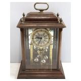 West German Anniversary Clock w/ Rotating Pendulum