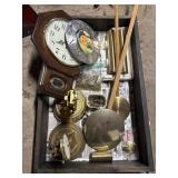Clock Parts & Repair Lot In Wood Drawer