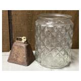 Antique Bell & Jelly Jar Light Globe