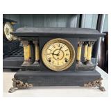 Seth Thomas Mantel Clock Faux Marble Columns
