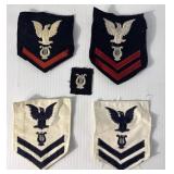 WWII Navy Patches Petty Officer Musician Lyre