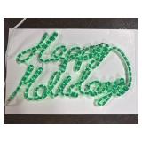 Happy Holidays Christmas Rope Light Sign