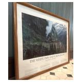 White Pass Railway Framed Print Railroad Train
