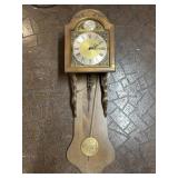 Wagon Wall Clock Tempus Fugit Western Germany
