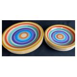 Rondo Hand Painted Dinner Plates