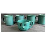 MCM Green Coffee Mug Set