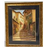 Italian Street Scene Framed Print